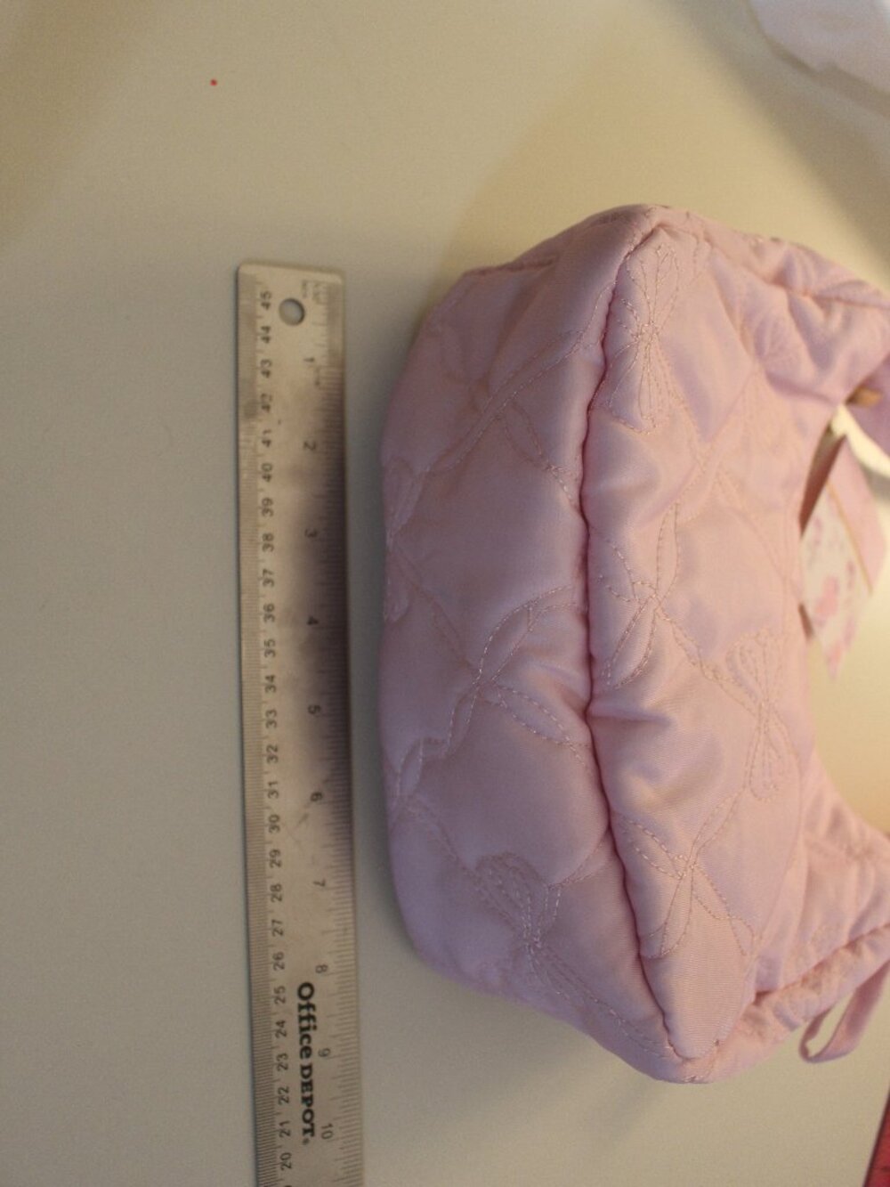 LoveShackFancy x Yoobi Pink Quilted Bow Shoulder Bag NWT SKUB - Picture 2 of 3